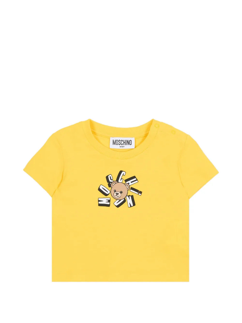 Moschino Kids teddy short sleeve T-shirt - Giallo