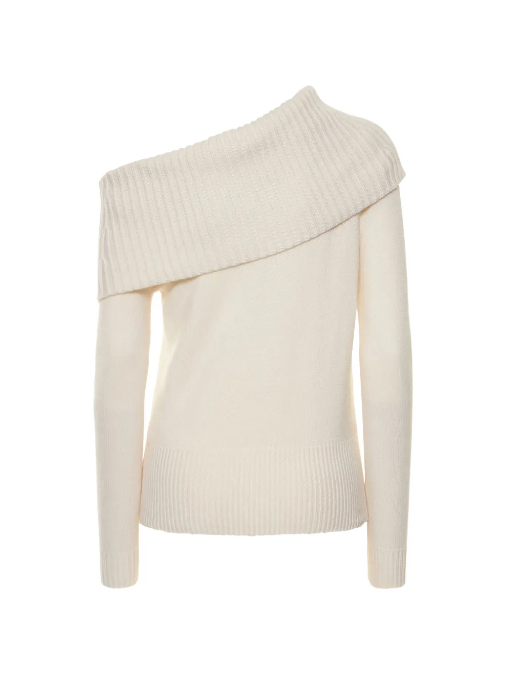 Michael Kors Trui met asymmetrische kraag Beige