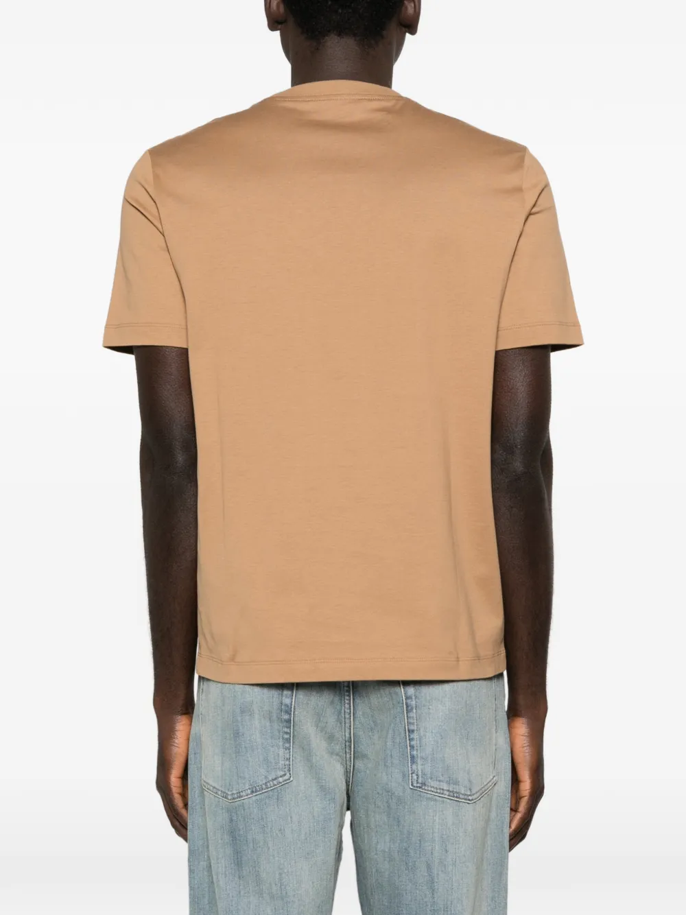 Lanvin T-shirt met logo Bruin