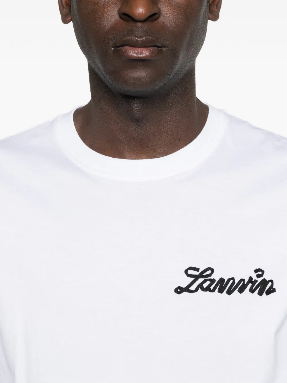 Lanvin T-shirt met logo Wit