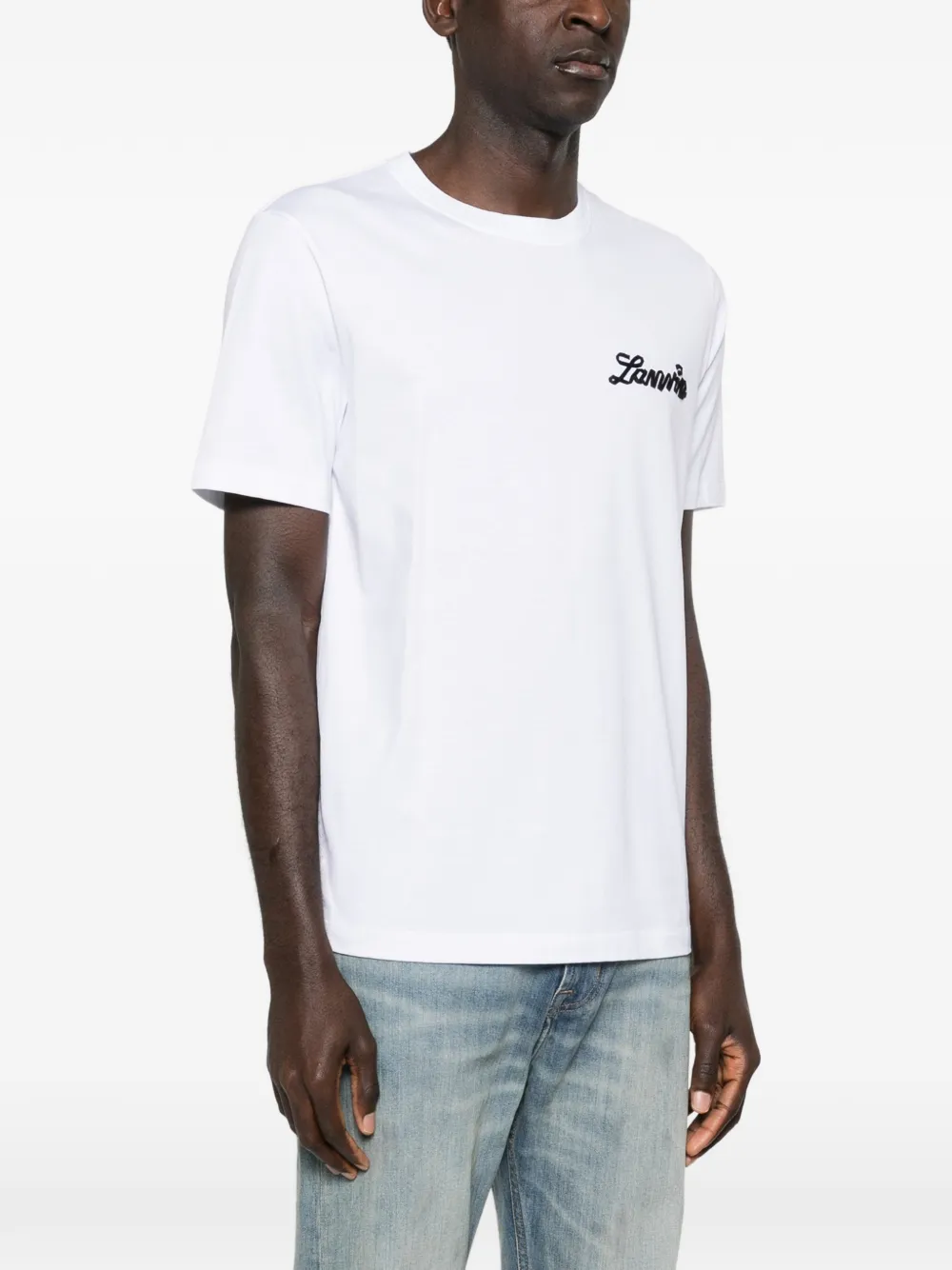 Lanvin T-shirt met logo Wit