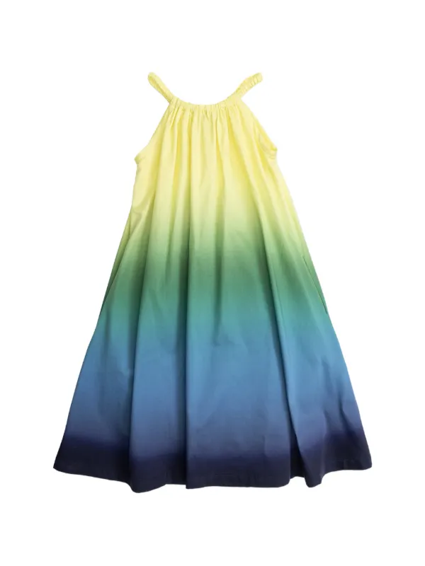 CASABLANCA KIDS Ombr Dress | Yellow | FARFETCH BH