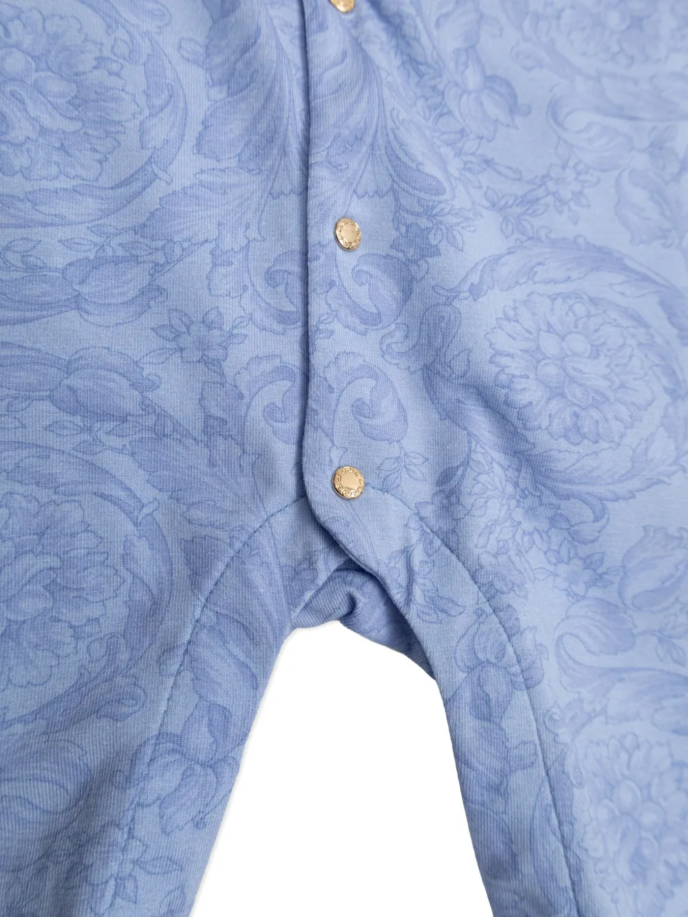Floral-Print Collared Babygrow Set
