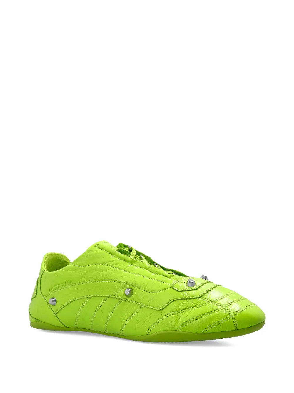 Balenciaga City leren sneakers met studs Groen