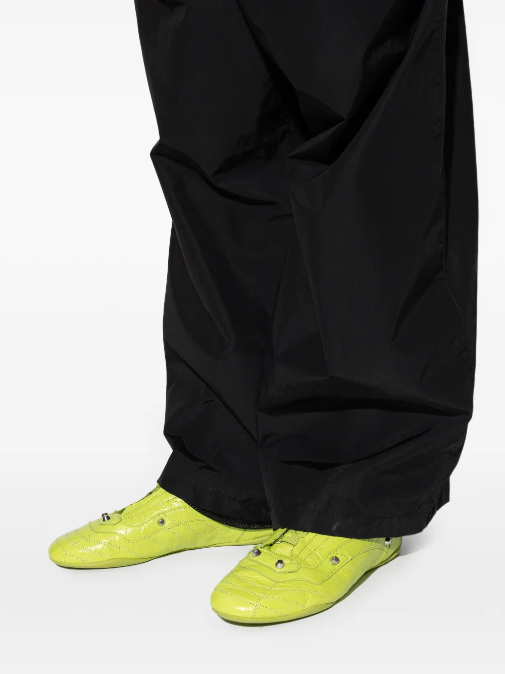 Balenciaga City leren sneakers met studs Groen