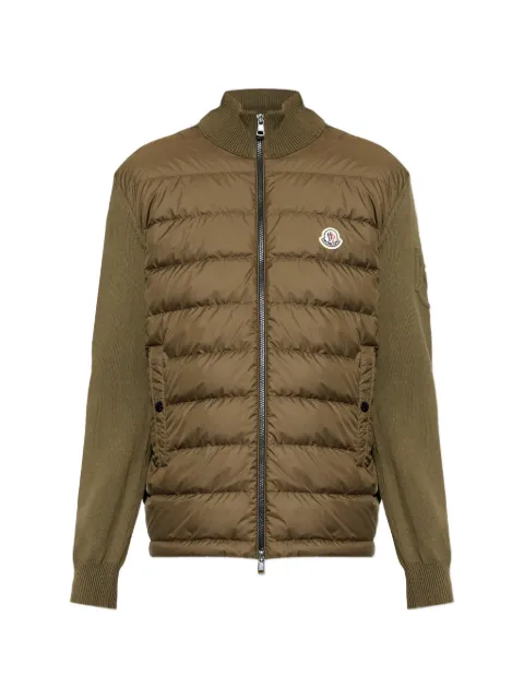 Moncler zip-up padded-front cardigan