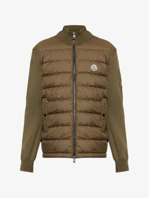 Moncler zip-up padded-front cardigan