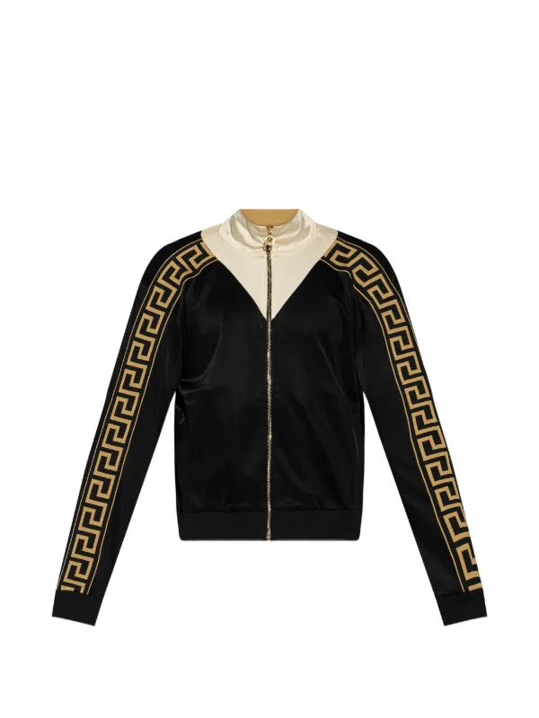 ジャケット・アウター Archive VERSUS VERSACE Zip-up blouson Versace zip-up Sweatshirt | Black | FARFETCH