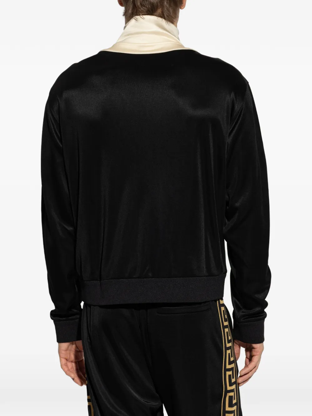 Versace Sweater met rits Zwart