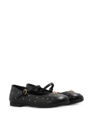 MM6 Maison Margiela Kids バックルストラップ バレエシューズ