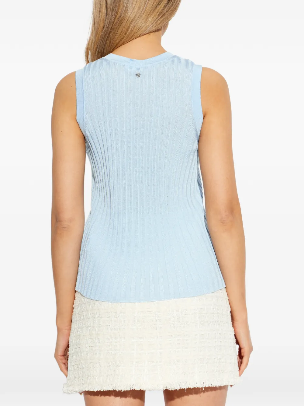Versace Gebreide tanktop Blauw