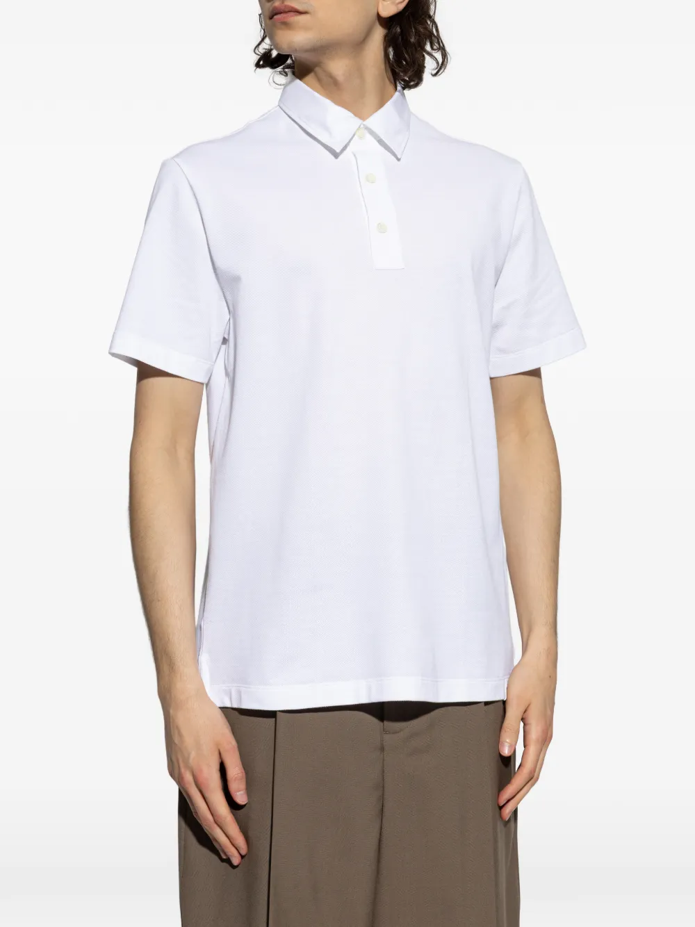 Brioni Poloshirt Wit