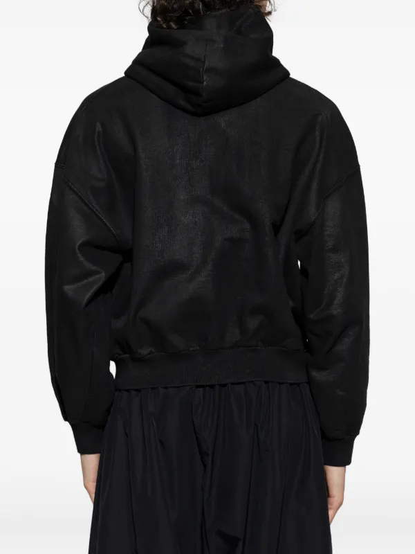 Balenciaga Zipped Hoodie | Black | FARFETCH
