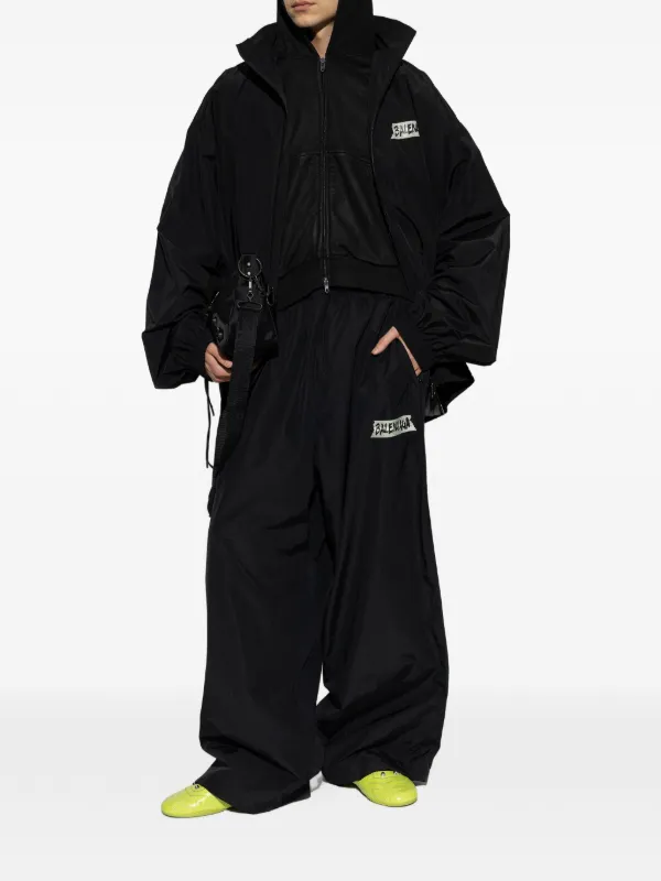Balenciaga Zipped Hoodie | Black | FARFETCH