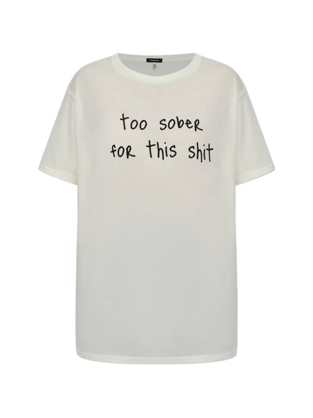R13 text-print T-shirt - Bianco