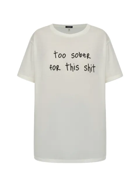 R13 text-print T-shirt