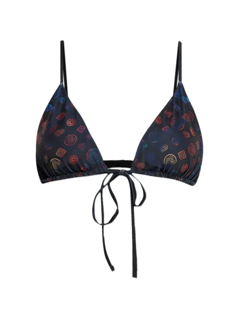 Casablanca monogram tie bikini top