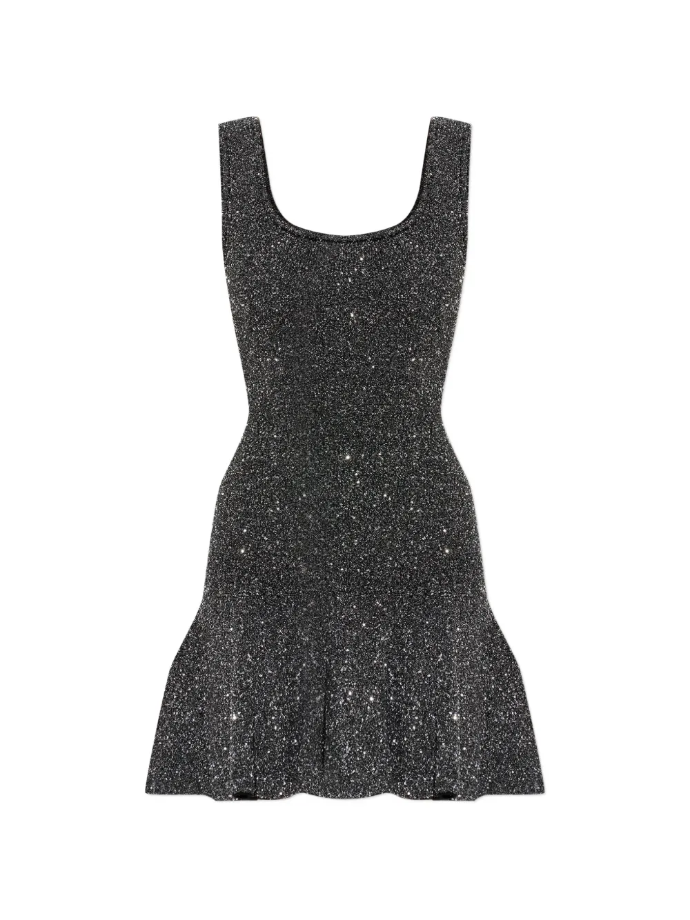 LoveShackFancy Sarajane scoop-neck mini dress - Nero