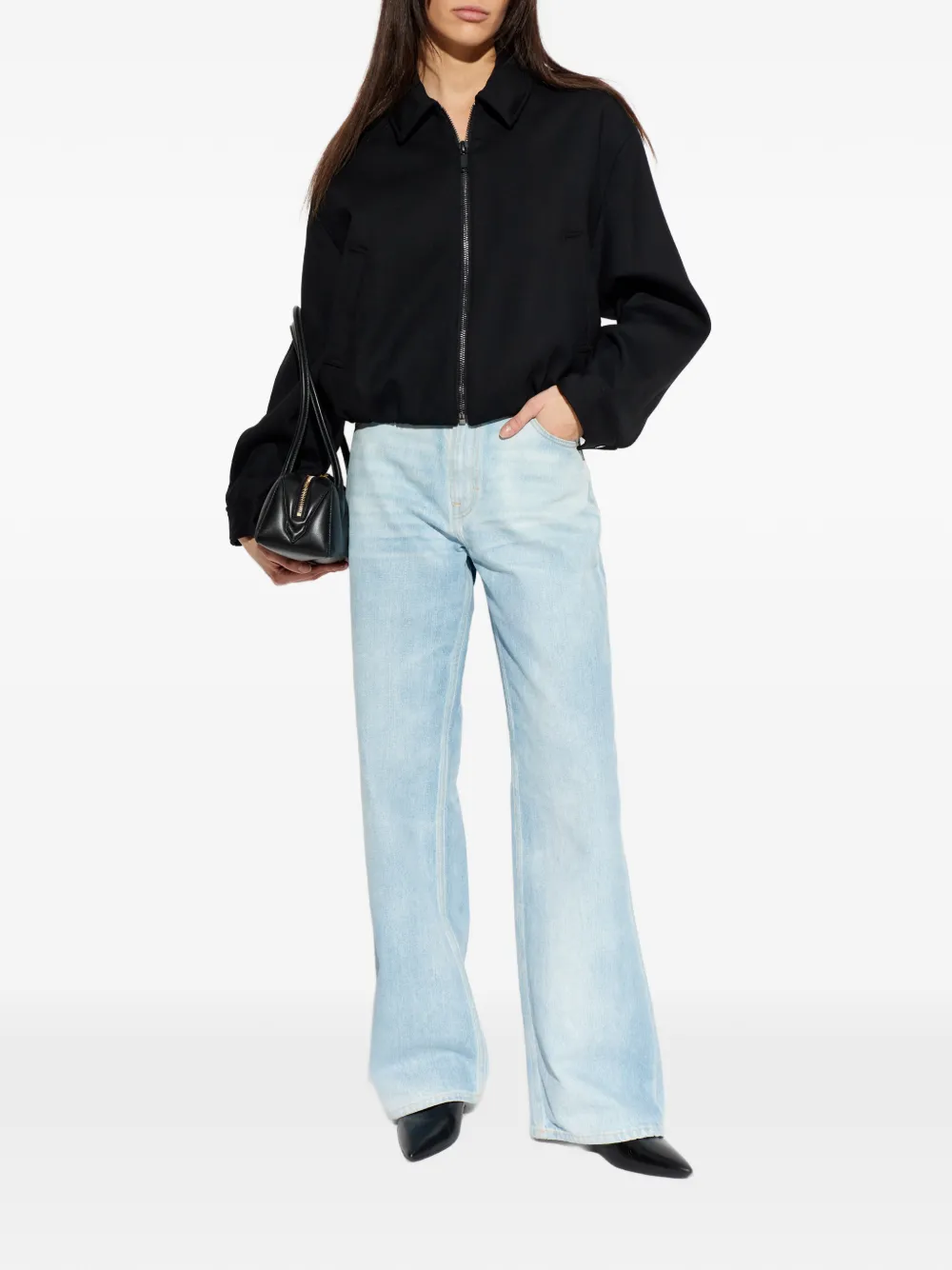 Michael Kors Bomberjack met rits Zwart
