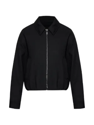 Emporio Armani ベルベット ボンバージャケット | ブラック | FARFETCH JP