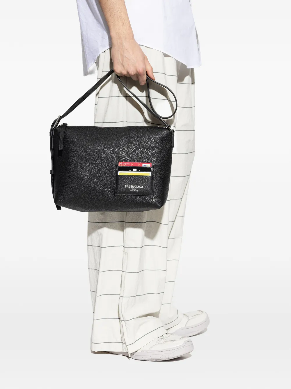 Balenciaga Pasjeshouder met bandje Zwart
