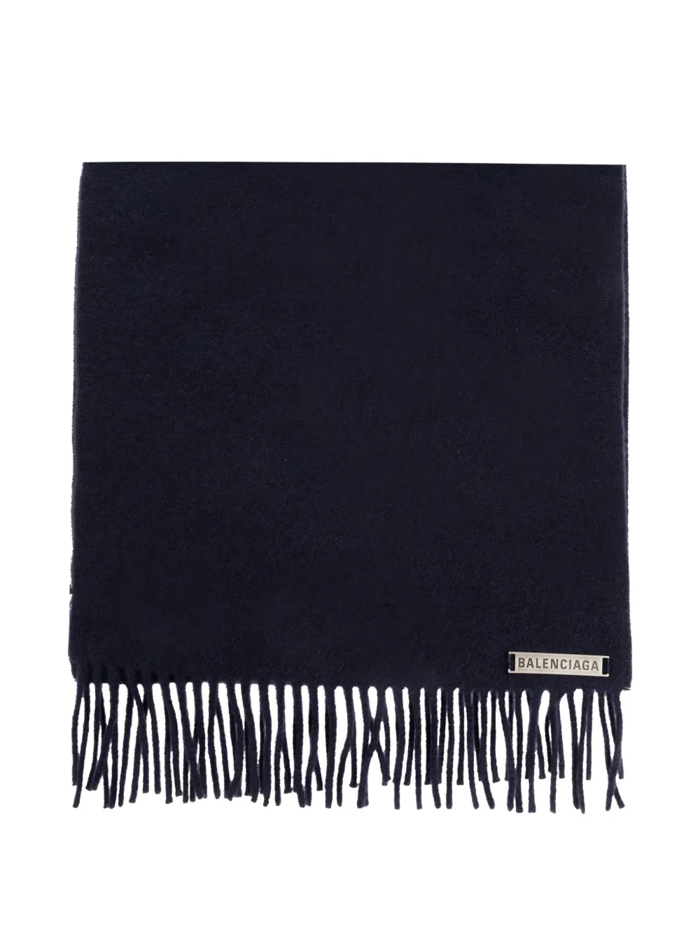 Balenciaga fringe scarf - Blue