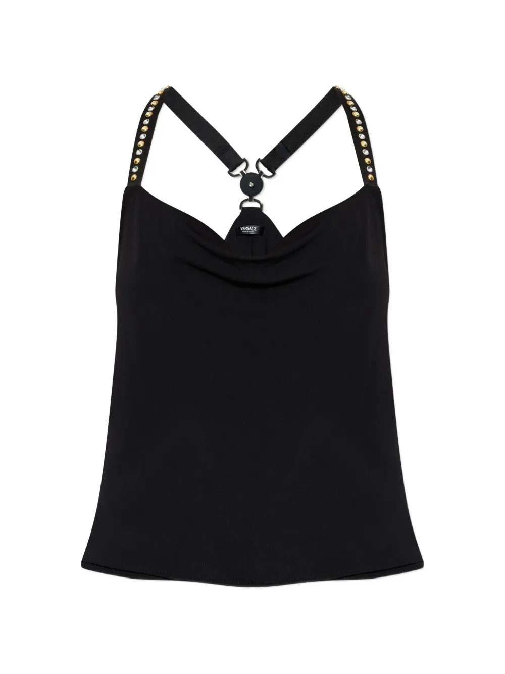 Versace embellished-strap top - Nero