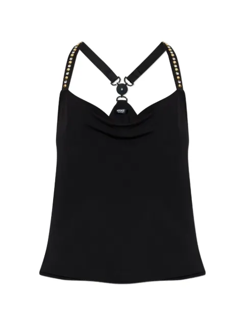 Versace embellished-strap top