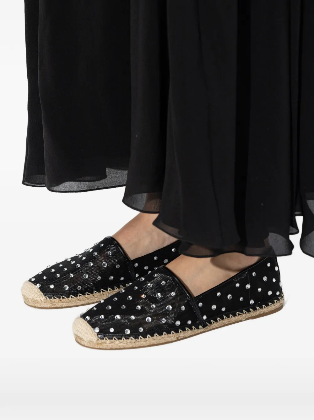 Michael Kors crystal-embellishment espadrilles Zwart
