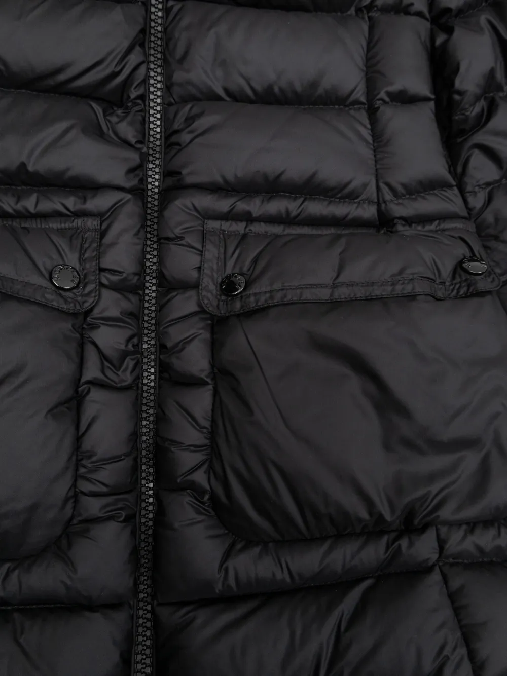 Moncler Enfant Gevoerd jack met capuchon Zwart
