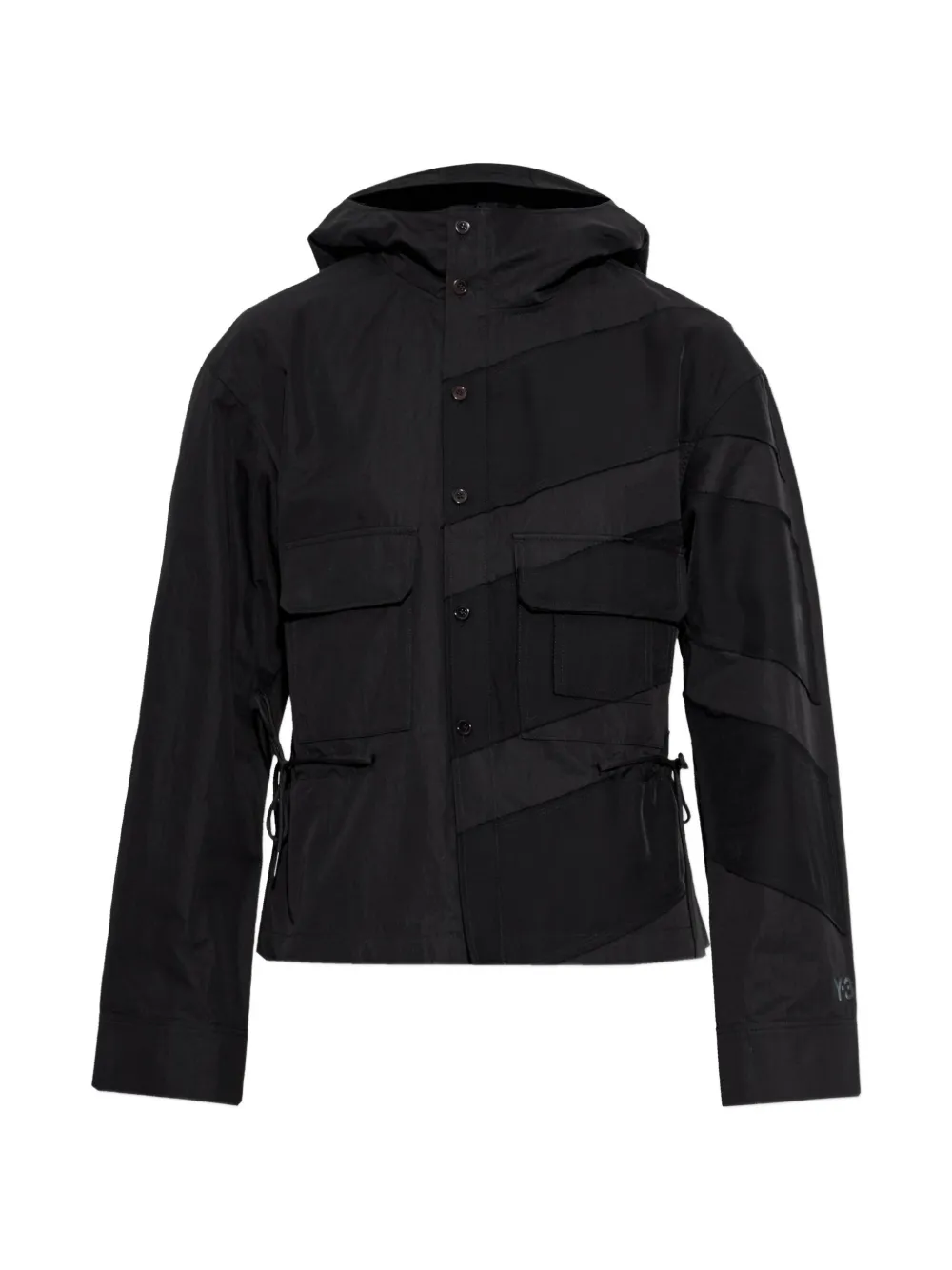 Y-3 panelled cotton jacket - Nero
