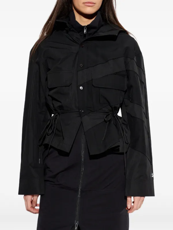 レディース Y's jacket long cotton Black 3 ladies