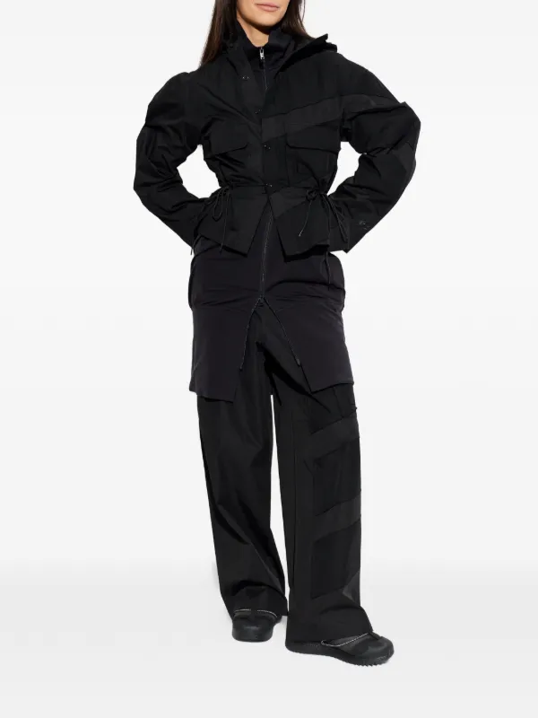 レディース Y's jacket long cotton Black 3 ladies