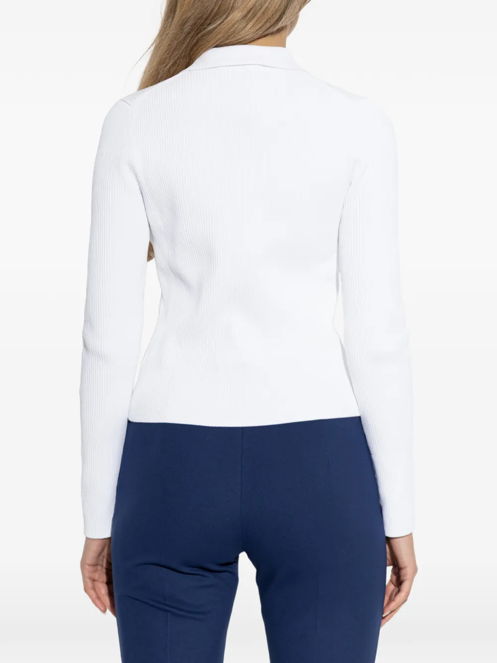 Michael Kors Polotop met knopen en kraag Wit