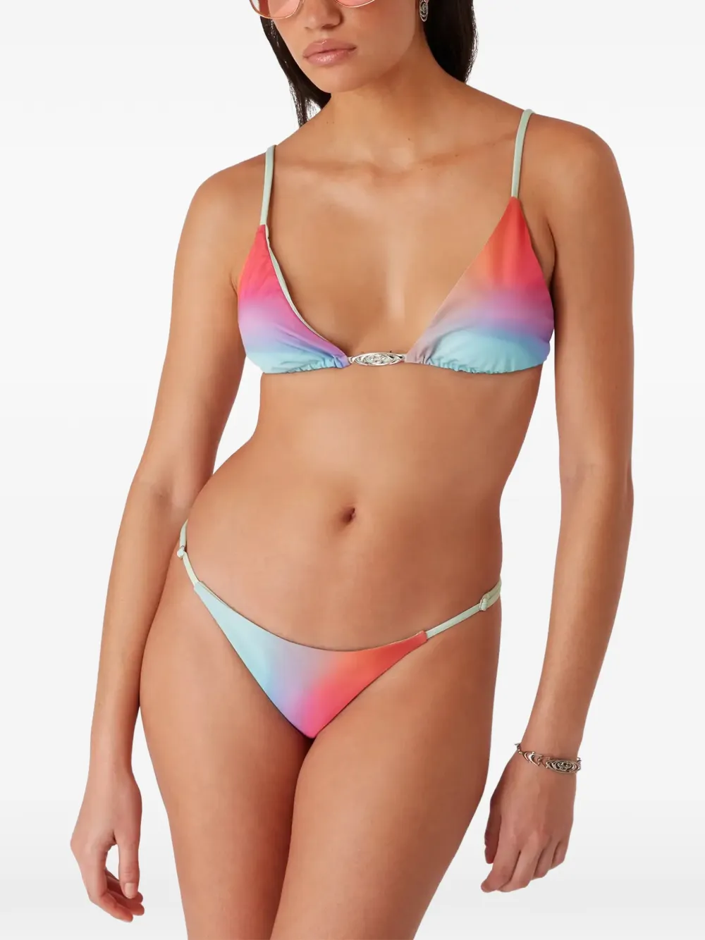 Casablanca Bikinitop met kleurverloop Blauw