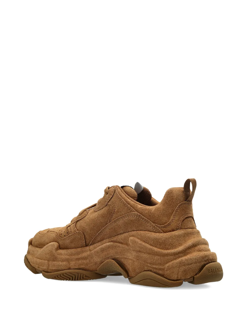 Balenciaga Triple S suède sneakers Bruin