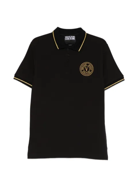 Versace Jeans Couture logo-appliqué polo shirt