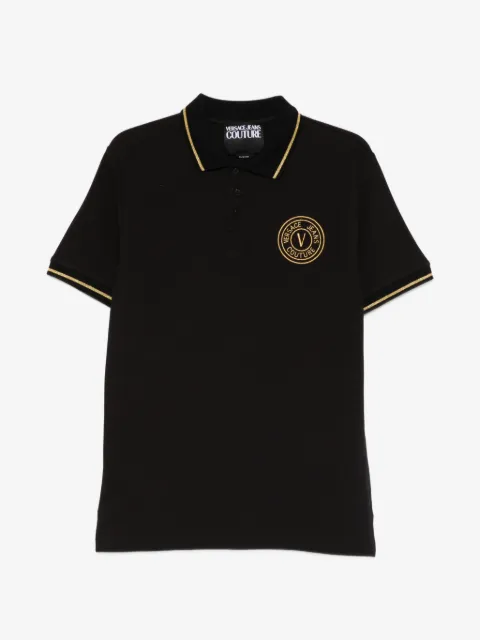 Versace Jeans Couture polo med logoapplikation