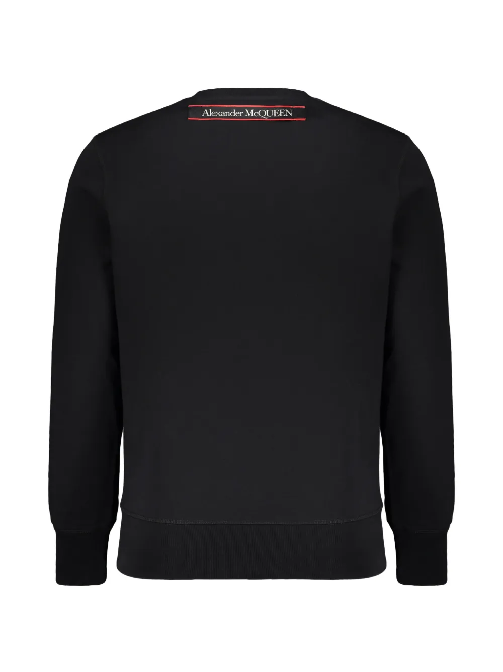 Alexander McQueen logo-patch sweatshirt - Zwart