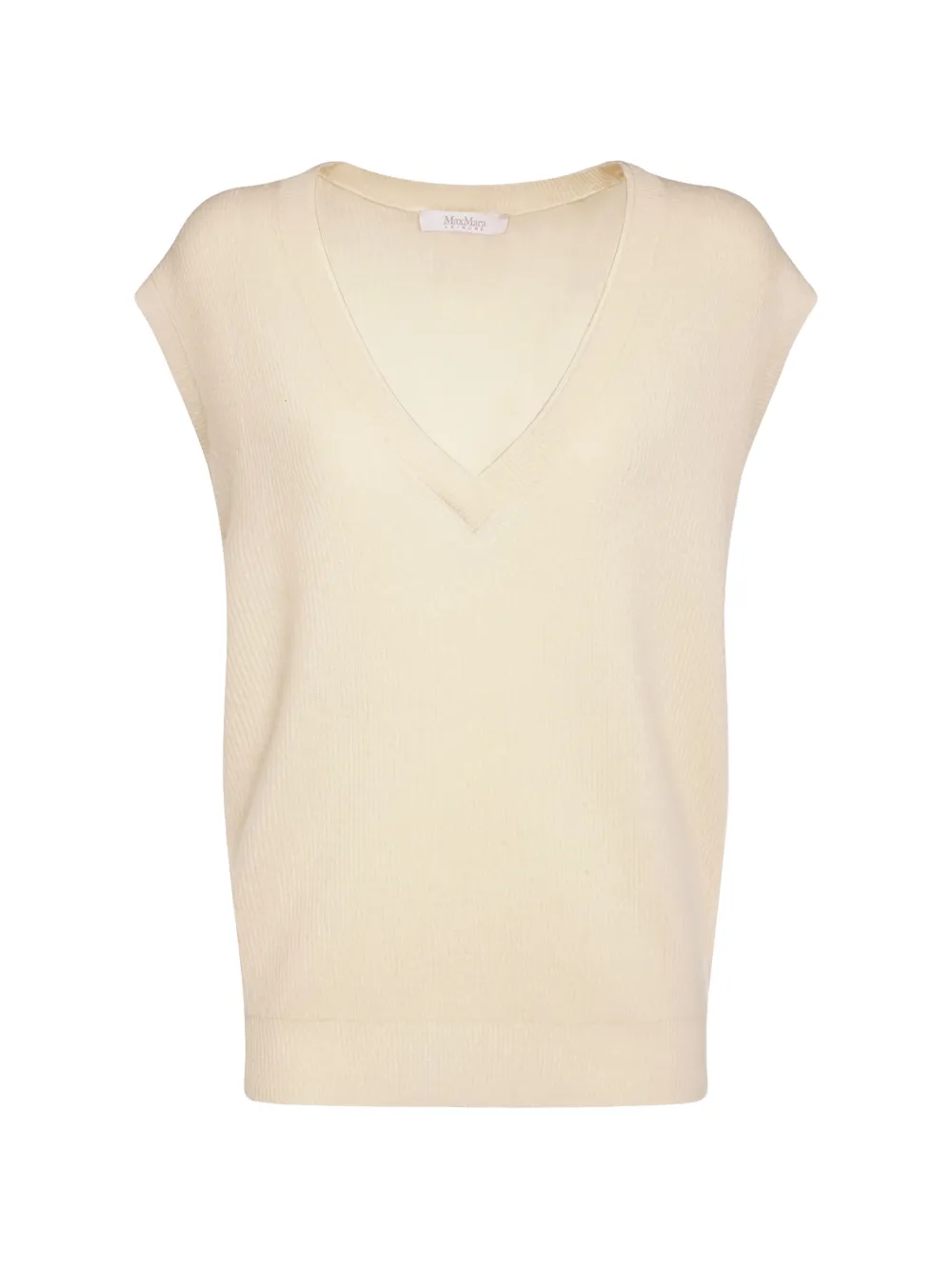 Max Mara V-neck knitted gilet - Toni neutri