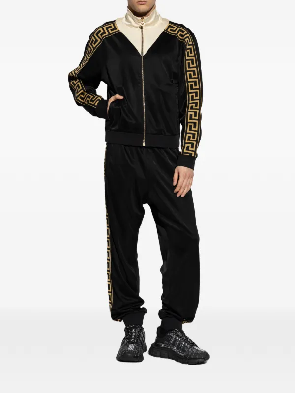 ジャージ VERSACE Versace Meander Detail Sweatpants | Black | FARFETCH