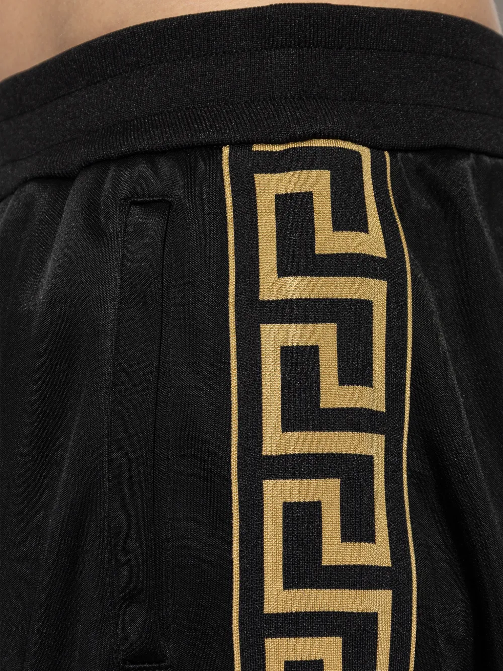 Versace Joggingbroek met meander-detail Zwart