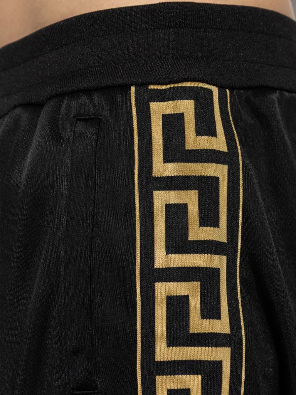 Versace Meander Detail Sweatpants | Black | FARFETCH