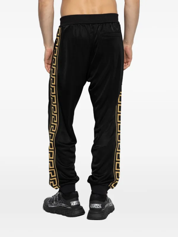 Versace Meander Detail Sweatpants | Black | FARFETCH