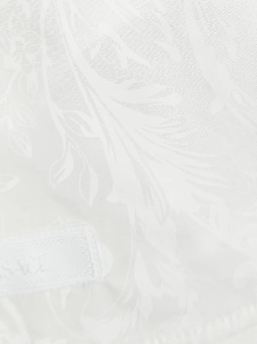 Versace Kids Jurk met ruches en bloemenprint Wit