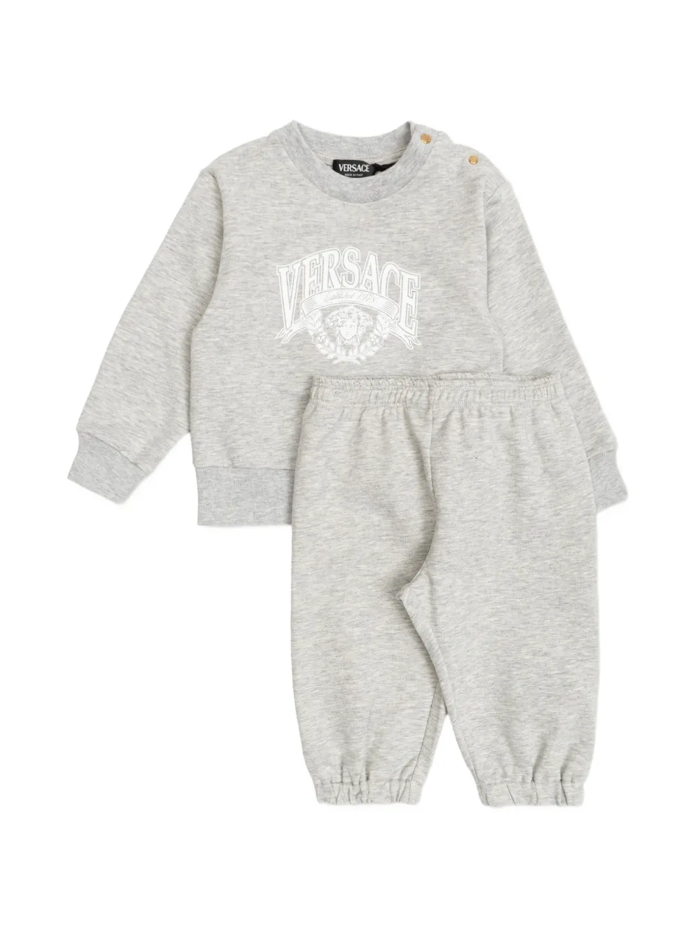 Versace Kids graphic babywear - Grigio
