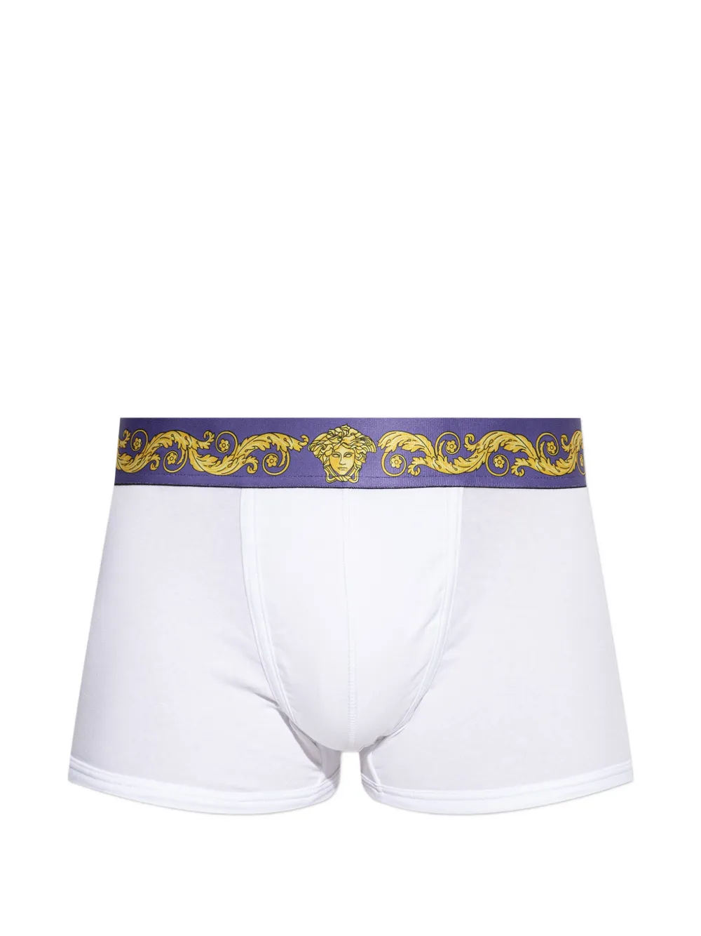 Versace scroll-print waistband boxers - Bianco