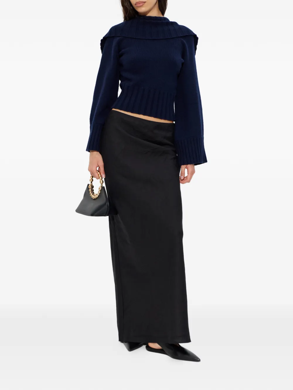  Cult Gaia Open-back Sweater - Blue 