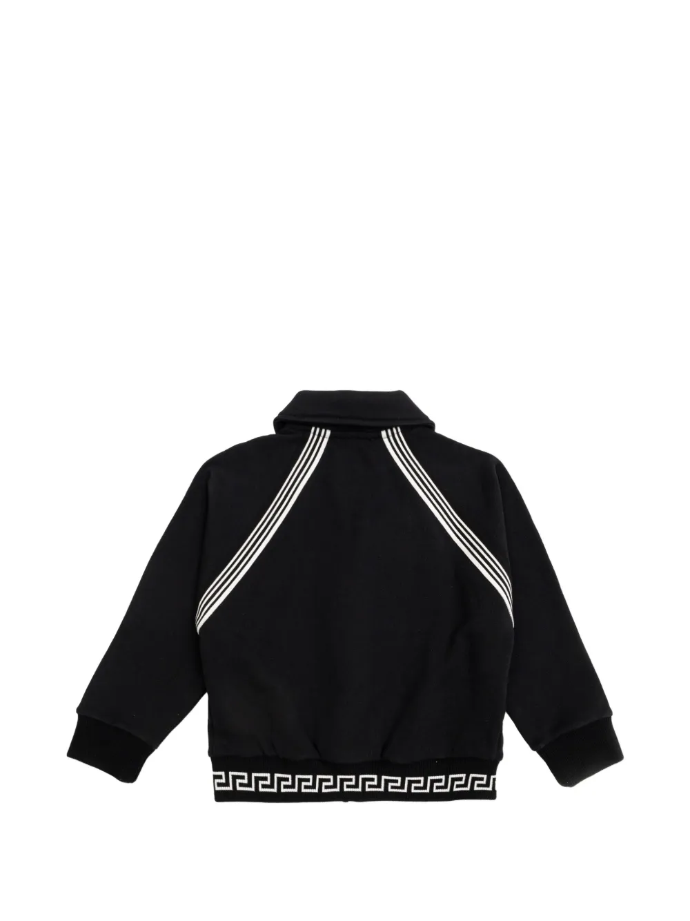  Versace Kids Zip-up Collared Jacket - Black 