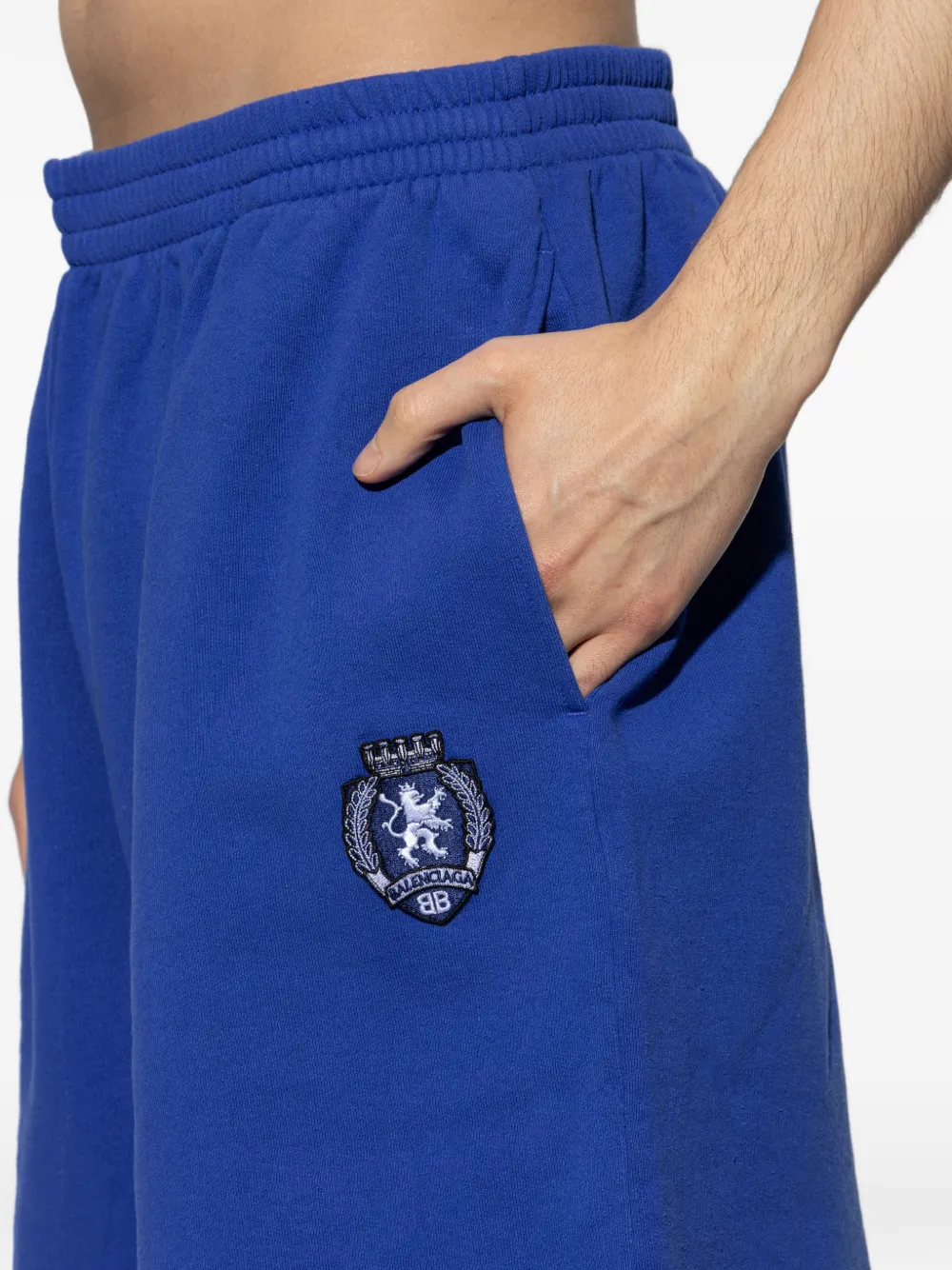 Balenciaga Shorts met borduurwerk Blauw